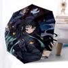 1pc Demon Slayer: Tanjiro Kamado & Nezuko Masked - Outdoor Umbrella | Automatic Opening/Closing | Portable 3-Fold Design | 8-Rib Iron Frame | Festival