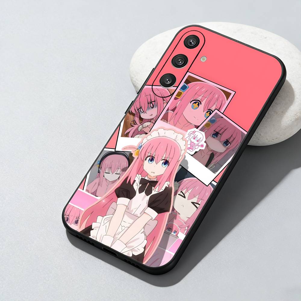 

B-t-R Аниме Bocchi H-Hitori Gotou Чехол для телефона для Samsung Galaxy A73,A72,A71,A70,A52,A51 Другие Мягкий черный чехол Samsung a32 5g