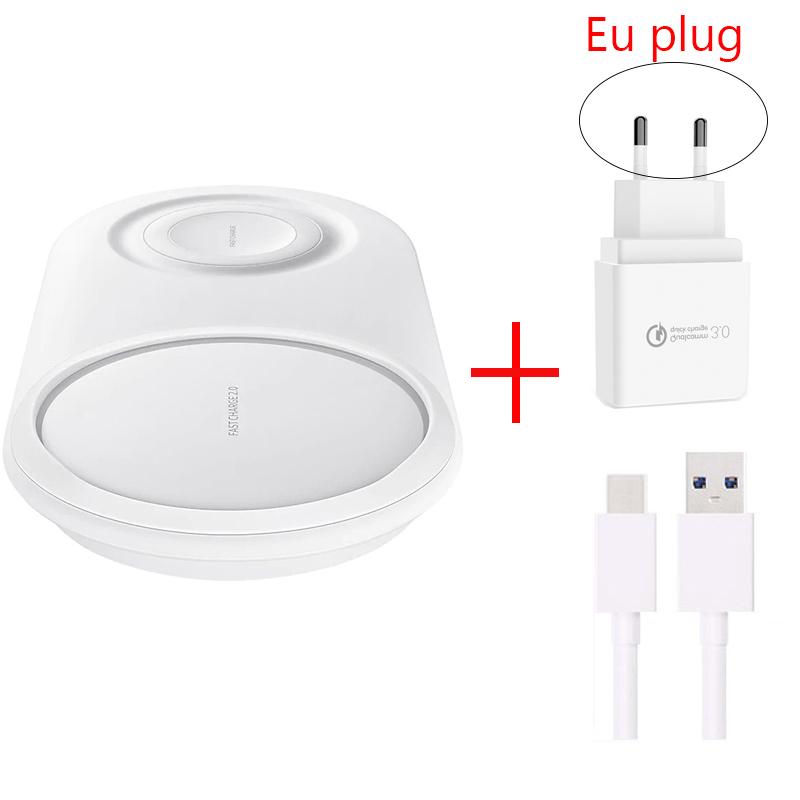 25W Wireless Charger Duo Fast Charging Pad for Samsung Note 20 Ultra S20 S21 S22 Plus Watch Gear S4 S3 Wirless Fast Induction