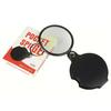 Small Pocket Magnifier Glass with Rotating Protective Leather Magnifier for Reading Science Class Hobby