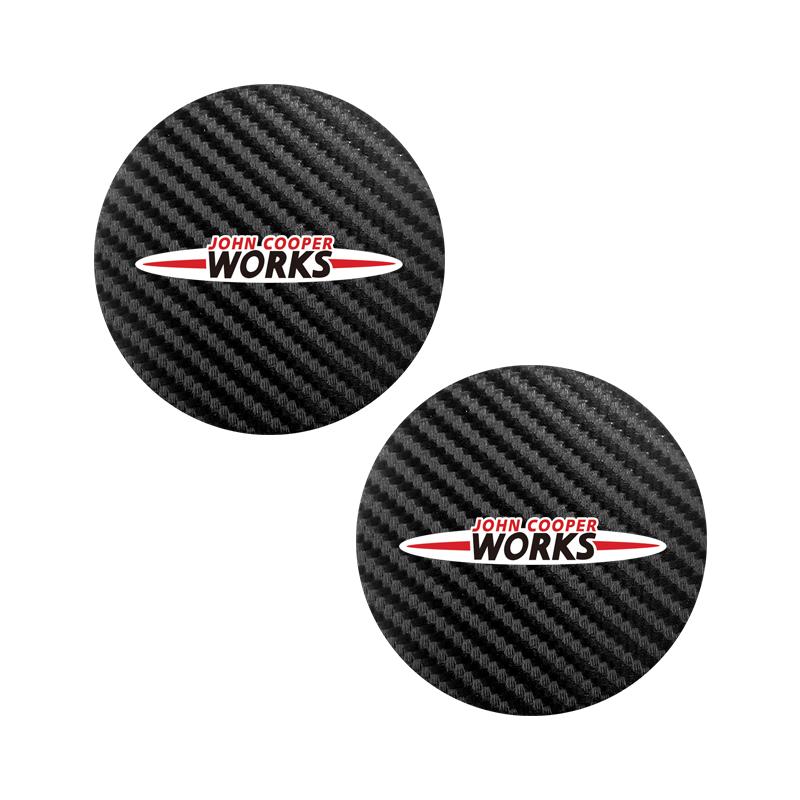 2 Pièces Sous-verre en Cuir Anti-bruit Coussinet pour Tasse à Eau Pour BMW MINI WORKS One Cooper JCW R60 R59 R58 R57 R56 R55 R53 R52 F55 F56
