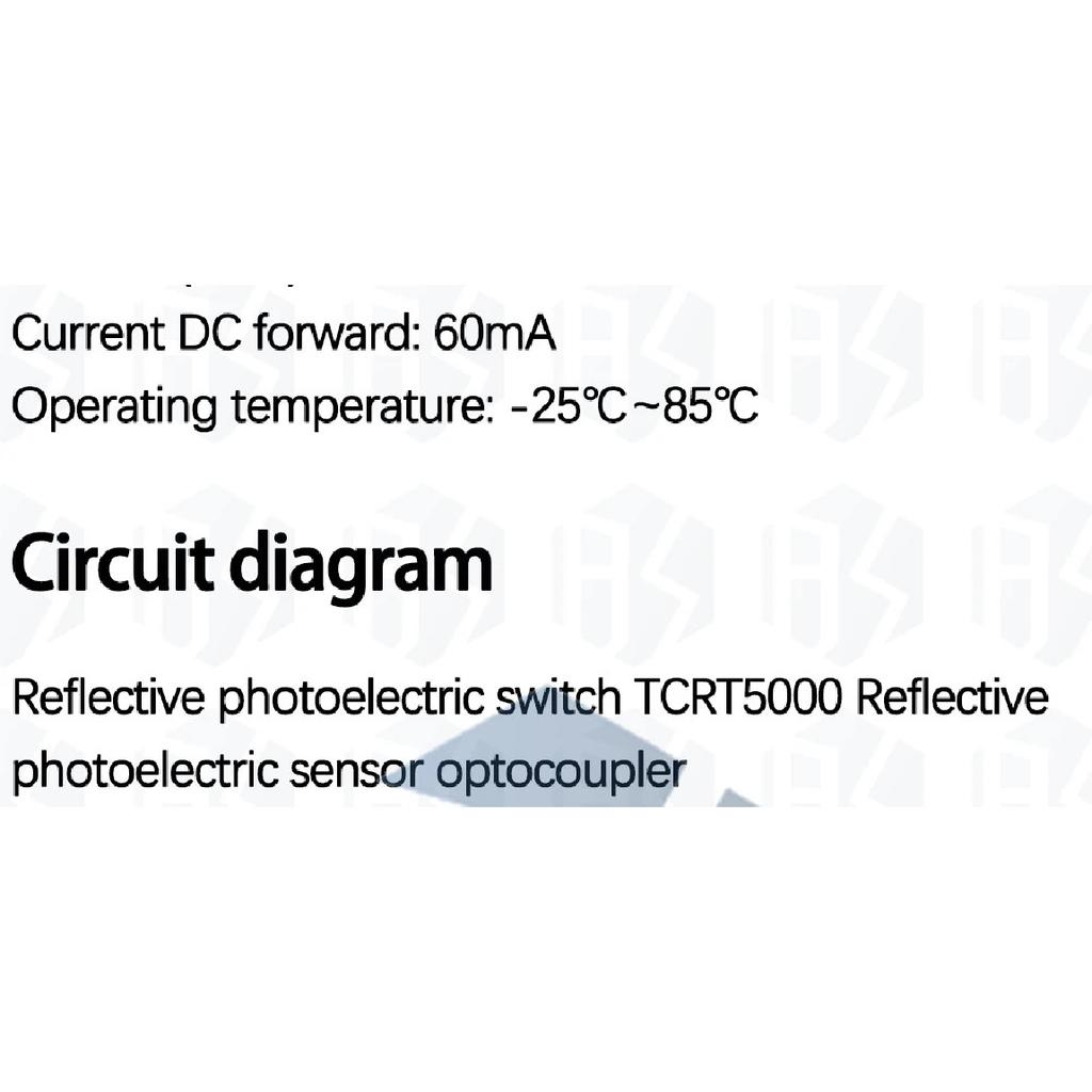 10~100PCS TCRT5000L TCRT5000 Reflective Infrared Optical Sensor Photoelectric Switches Related Items Girls Colourful Disposab