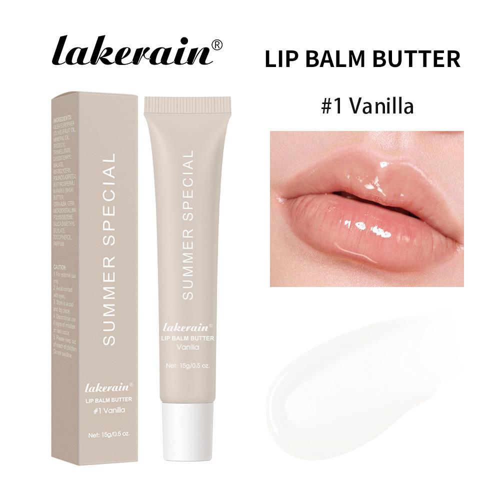 Summer Lip Balm Moisturizing Mirror Lip Gloss Lip Vanilla Mint Iced Coffee Cake Smell Lipstick Transparent Lip Oil Makeup 1#