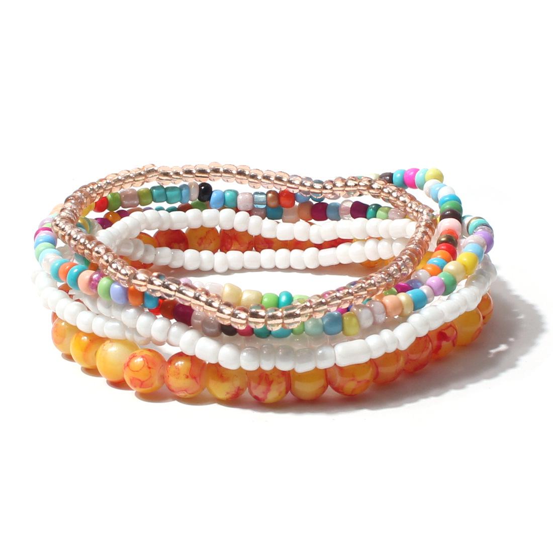 

Bohemian Acrylic Bead Multi-Layer Bracelet for Women - F16320