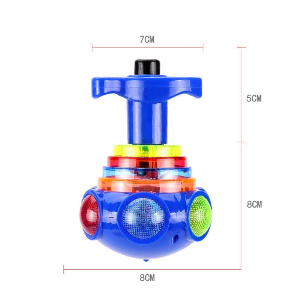 Glowing Toys With Launcher Spinning Top Luminous Rotating Toy Music Spinning Toy Rotating Gyro