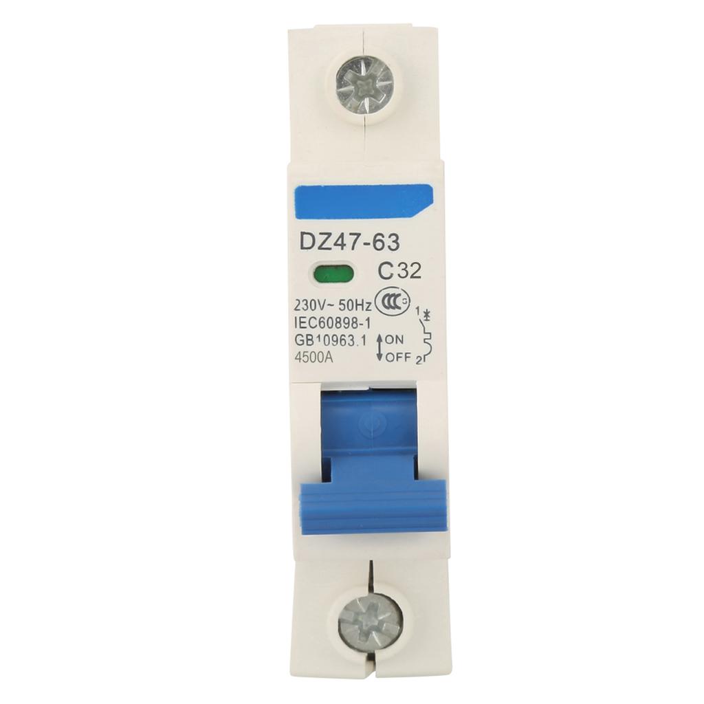230VAC DZ47‑63 1Pole Miniature Circuit Breaker Cutout Switch (32A)