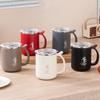 WORTHBUY 304 Stainless Steel Double Wall Insulated Milk Coffee Cup With Handle Thermal Mug Portable Student Leak-proof Water Cup