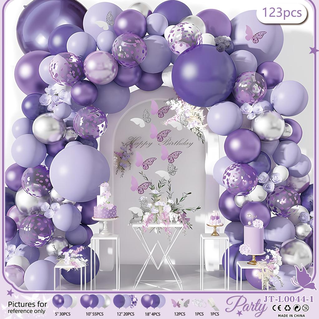 Birthday Balloon Arrangement Ornaments Party Package Set Premium Scene Supplies Anniversary Arch Balloon Chain