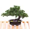 Artificial Bonsai Pine Tree for Indoor Decoration - Small Green Plant Ornament for Home or Living Room