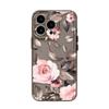 Pink Flower for iPhone17promax Space Phone Case Apple 16 Transparent 14/13 Fine Hole 15