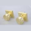 Practical Gold Door Knobs Interior Portable Sturdy Passage Hall Closet Satins Brass Finish for Modern Homes Use