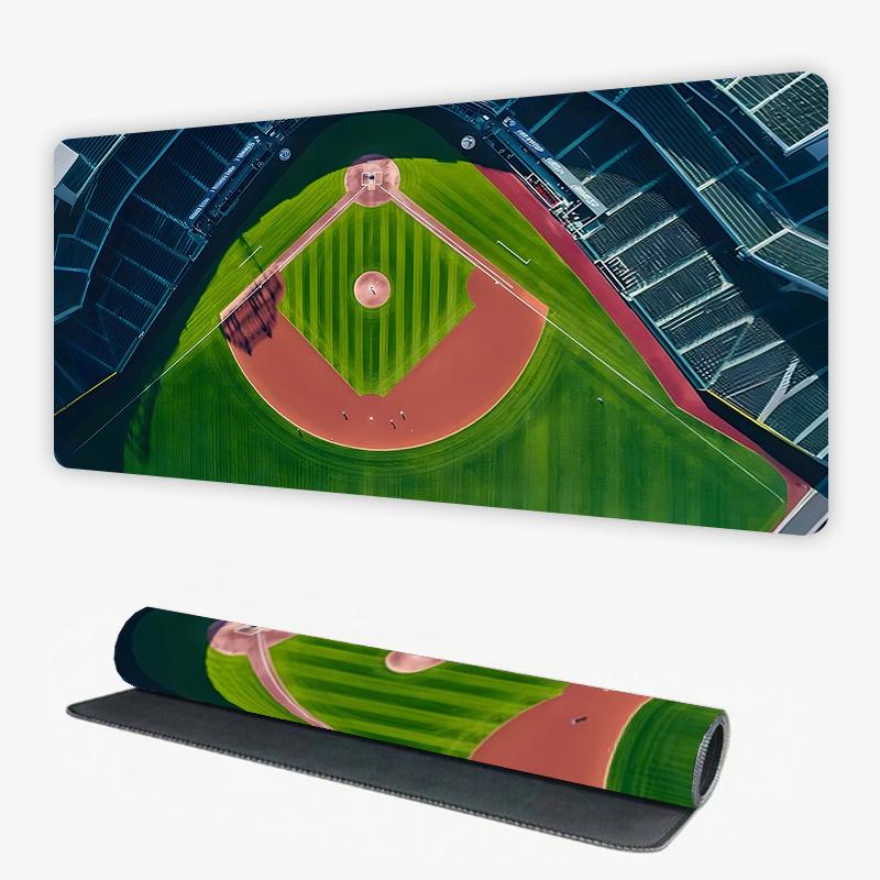 Baseball Stadium Aerial View Mouse Pad Large Rubber Anti-slip PC Desk Accessories Mousepad for Office & Gamer Keyboard Decor Mat