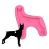 Shiny Dog Shaped Keychain Resin Mold DIY Crafts Pendant Silicone Mould Handmade Glossy Animal Puppy for Key Chain Decor