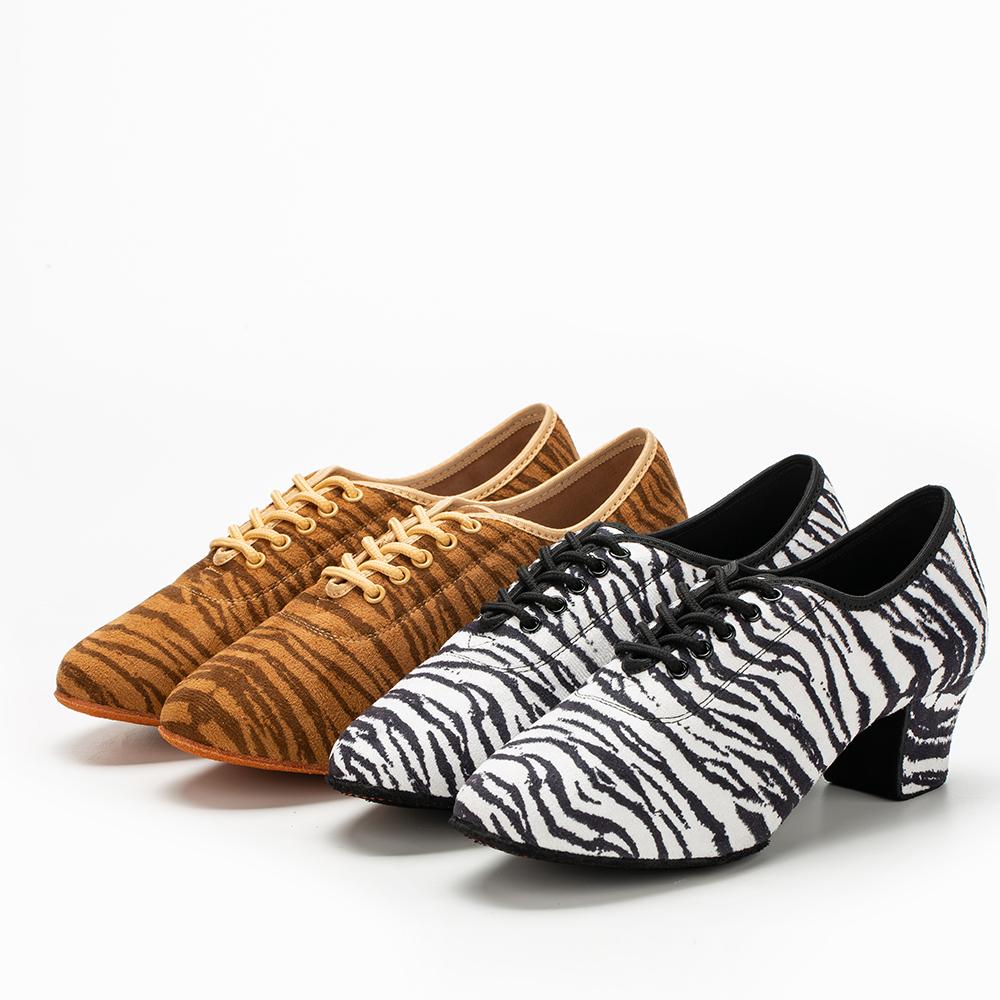Latin Dance Shoes Women Jazz Ballroom Dancing Training  Adult Woman Practice Tango Shoe Female 5cm Heel Sneaker Size