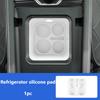 For BYD Leopard 5 Car Central Control Storage Box Door Organizer Refrigerator Divider Silicone Pad Car Interior Accessories