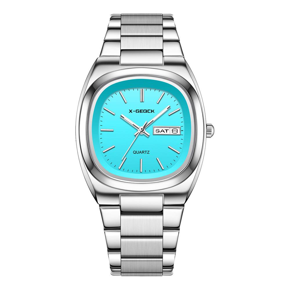 High-Value Watch Women'S Light Luxury Hong Kong Style Double Calendar Women'S Watch Steel Belt Watch Women'S Niche Light Luxury Quartz Watch Women