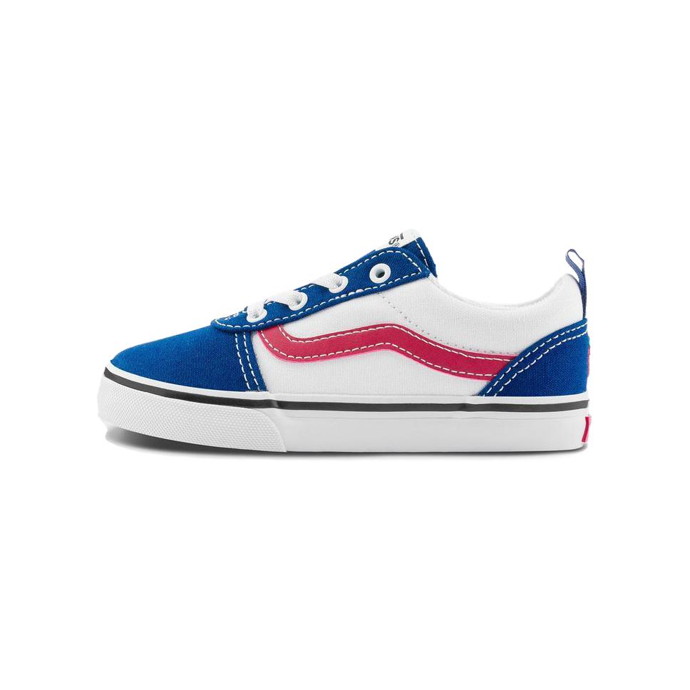 

Vans Ward Slip On Красочные Ретро Низкие Топ Обувь для Ходьбы Детские кеды Синие VN0A3QU17WM 21