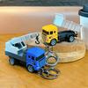 Movable Wheels Construction Vehicle Keychain Alloy Truck Key Pendant  Adults Children Toy