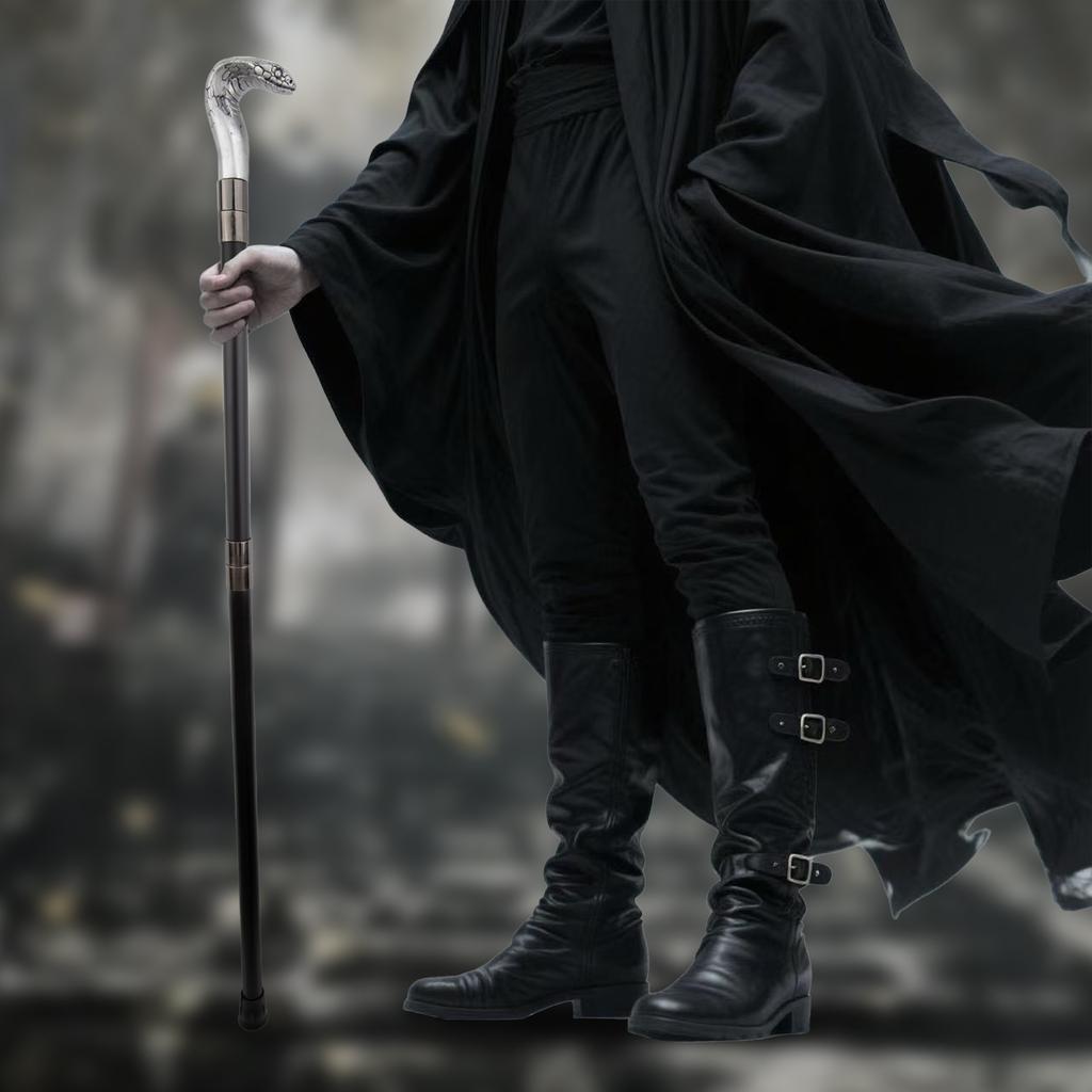 White Resin Snake Cobra Head Walking Cane Fashion Decorative Steel Stick Gentleman Elegant Cosplay Cane Knob Crosier 95cm