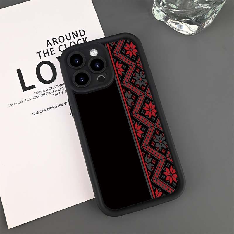 Retro style pattern phone case suitable for iPhone 17 16 15 14 13 12 11 Pro/Max/Plus anti drop and shockproof back cover