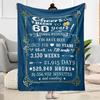 1pz Coperta Celebrazione Felice 60° Compleanno Morbida e Calda per Divano Ufficio Campeggio Viaggio Soggiorno Ottimo Regalo per Amici e Famiglia Confortevole