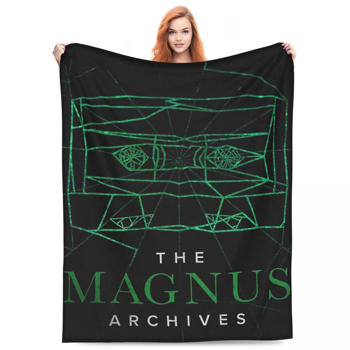 Pandara Jewelry Unisex The Magnus Archives Logo Blankets Flannel Throw Blanket Multi-Function Throw Blankets For Couch Bedding Throws Bedspread Quilt
