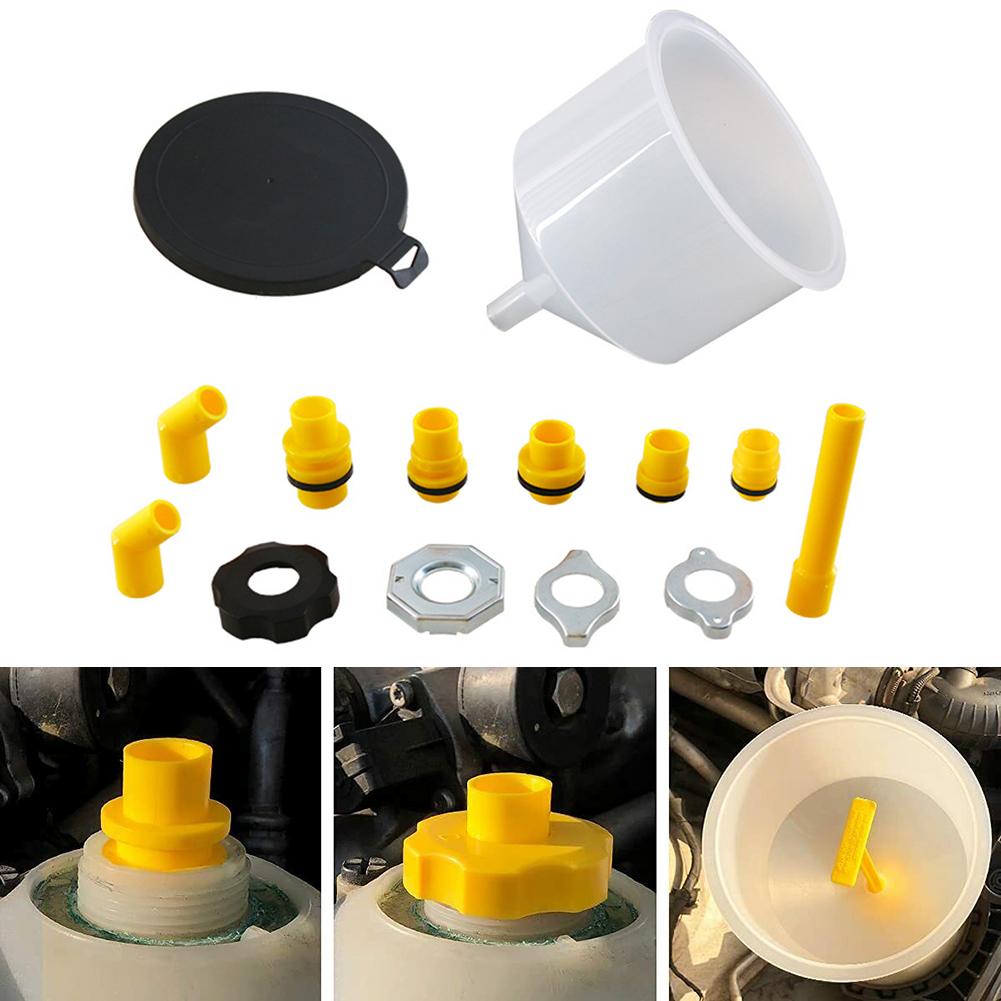 Coolant Funnel Kit Fluid Cooling System With Valve Switch High Quality No-Spill Coolant Funnel Kit Professional