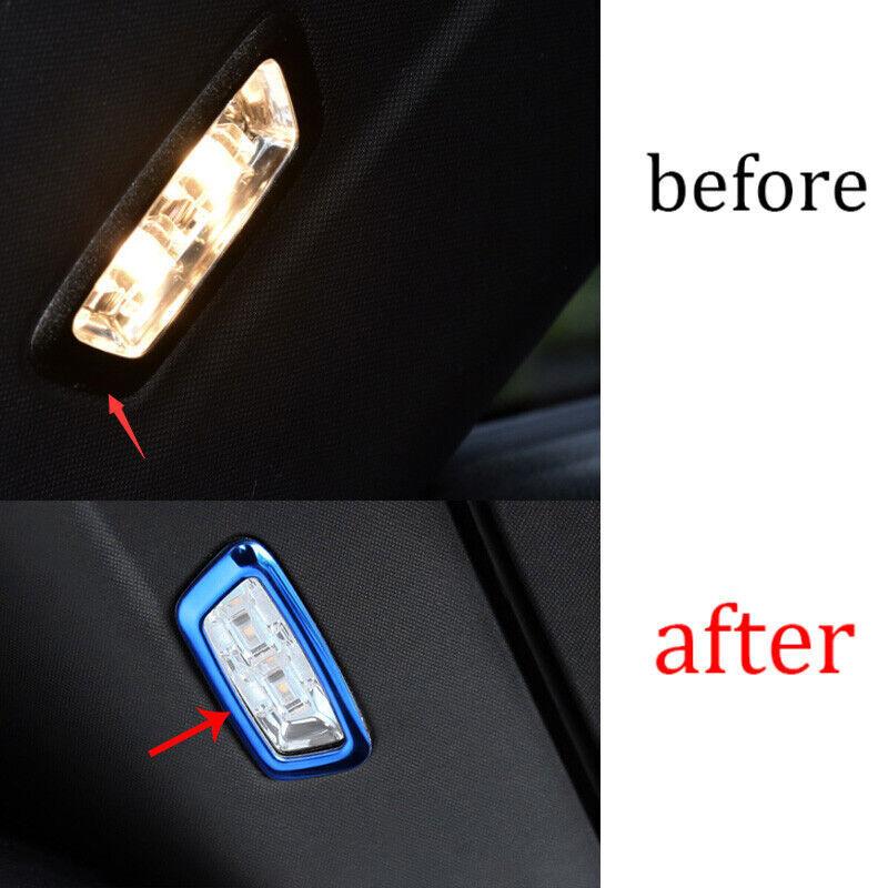 For Mercedes-Benz GLC 2016- Steel Blue Rear Reading Light Lamp Frame Trim