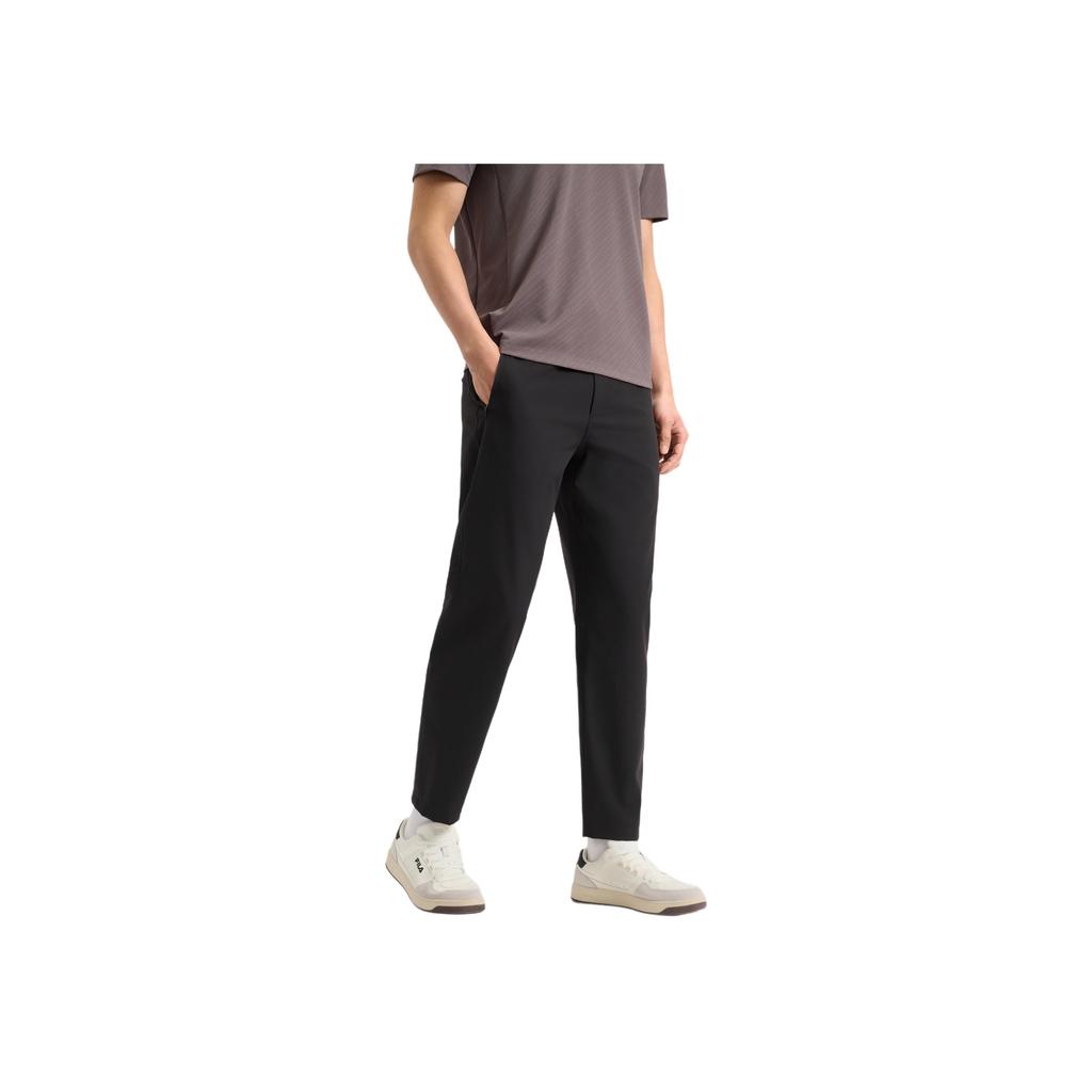 New FILA Knitted Sweatpants Men's Jet Black F11M522804F-BK