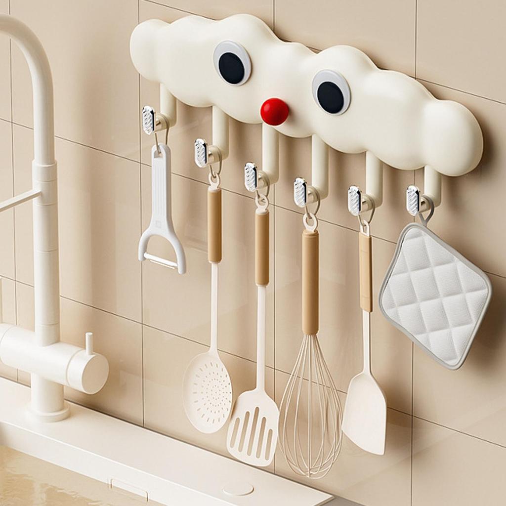 Badezimmer Handtuchhaken Wolken Design Lustiger Wandhaken Bademantel & Handtuchhaken Für Kleidung Schlüssel Schlafzimmer Wohnzimmer Tasche Mantel Büro Dusche