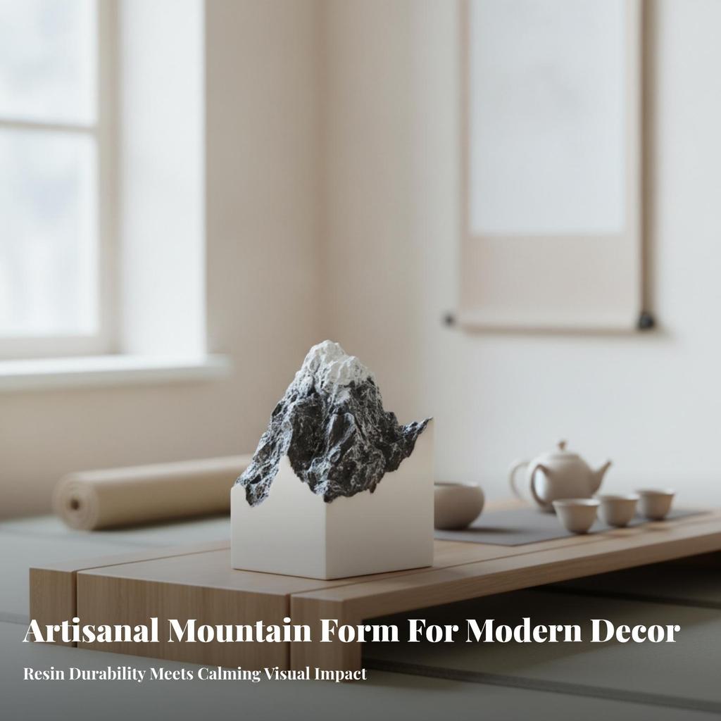 Chinese-Style Mountain Landscape Ornament Vertical for Guesthouse