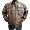 Noora Men's Brown Leather Biker Jacket Designer Handmade Jacket With Zipper