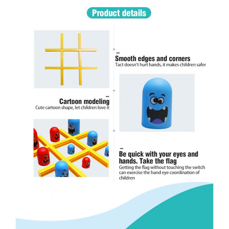 Party Game Children's Tic-Tac-Toe Boys' Intelligence Parent-Child Interactive Fun Game Set Big Eats Little