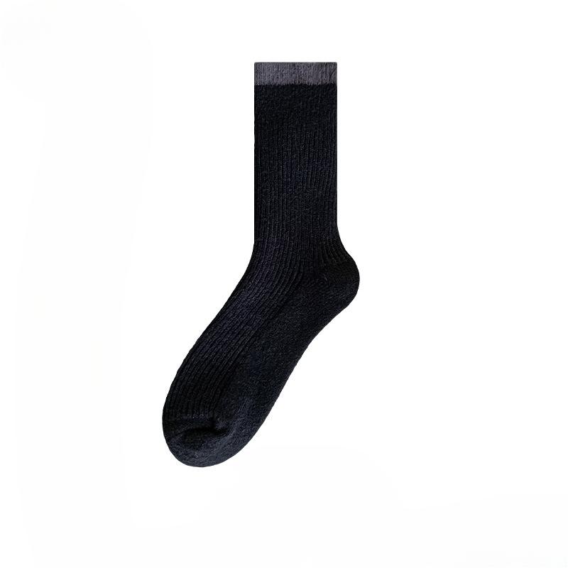 Women's Winter New All In One Velvet and Thick Warm Matching Color Tube Socks