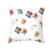 Christmas Pillow Cover Cartoon Letter Print Cushion Cover Office Sofa Pillow Cover Home