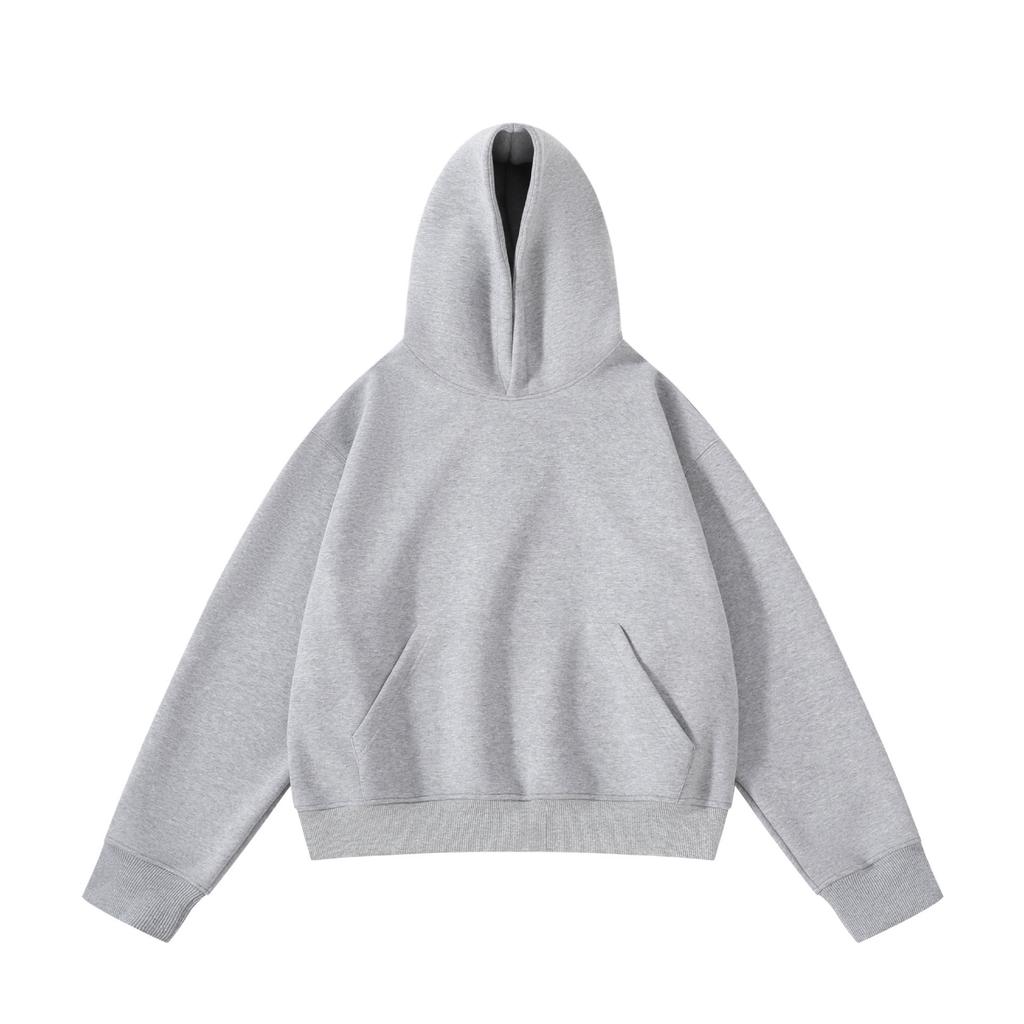 RUIIENRS x ROPUCHA Jaro Podzim Zkrácená Mikina Boxy Střih Čistý Styl Unisex FW228