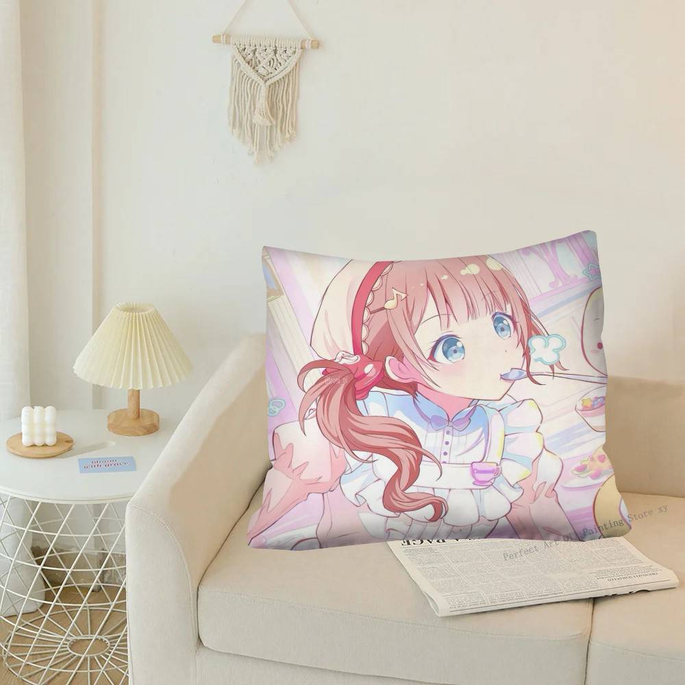 1Pc Honami Mochizuki Pillow Case Fashion Square Pillowcase Bedroom Sofa Room Ins Decoration Leisure