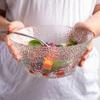 Hammered Glass Fruit & Salad Bowl