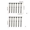 12lots Notched Bridge Screw Simple Installation for Quick Stage Setups and Sustained Tuning Accuracy