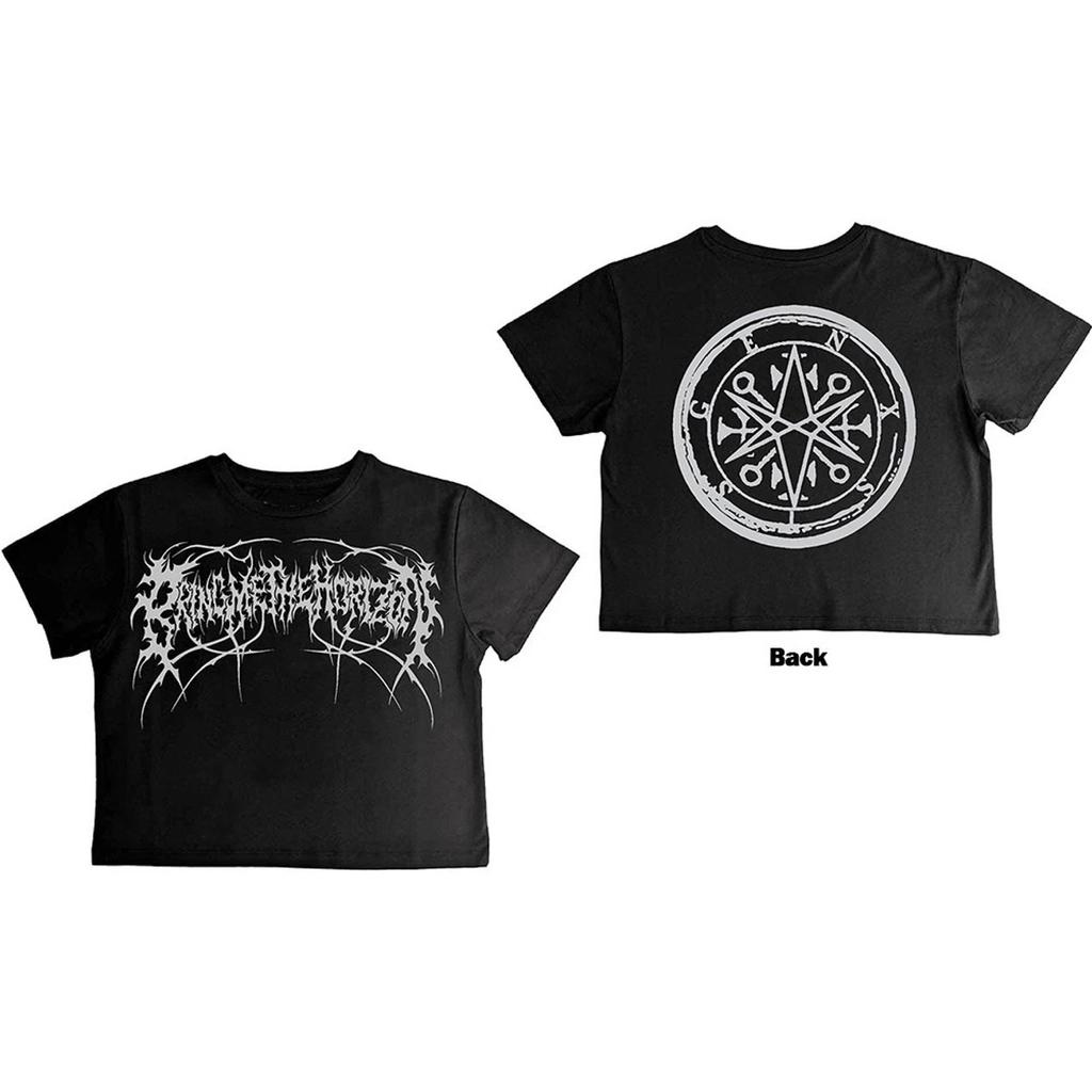 Bring Me The Horizon 'Metal Logo Genxsis' Women's Crop Top - NEW OFFICIAL
