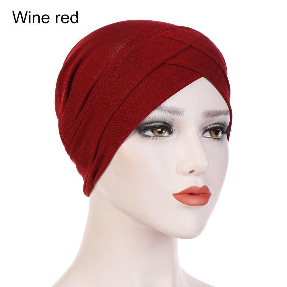 Cotton Head Wrap Knotted Headband Cancer Chemo Hat Hair Loss Women's Head Scarf Muslim Hijab Caps