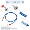 X AUTOHAUX Brake Hose Motorcycle Mesh Hose Clutch Hose Mesh Hose Blue 28° 110cm