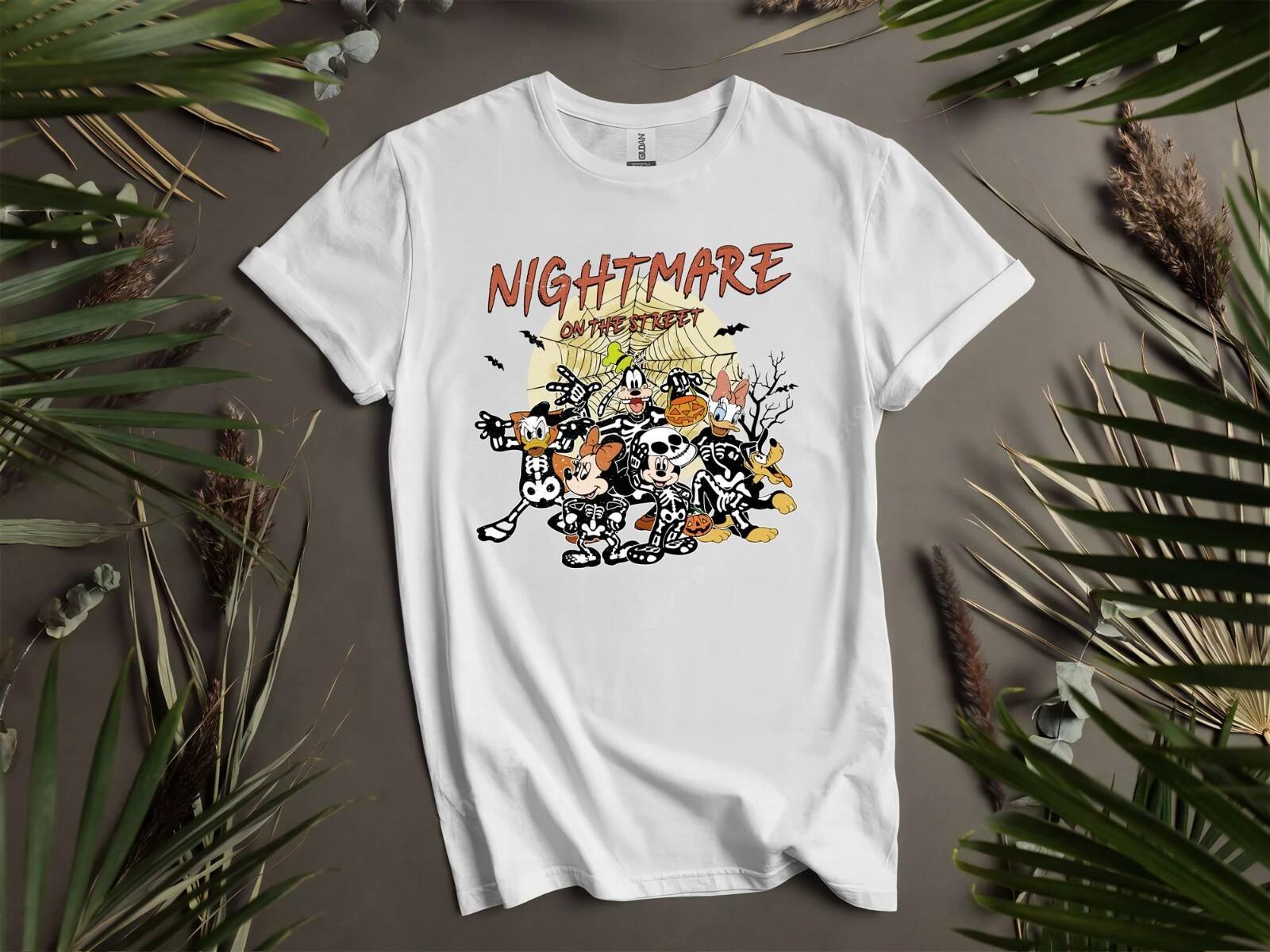 Nightmare Mickey And Friends T-shirt T shirt Men Women Unisex Tshirt I7 S