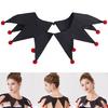 Christmas Clown Costume Collar Decorative Collar with Pointed Design for Women Stage Perfomrances and Festival Event
