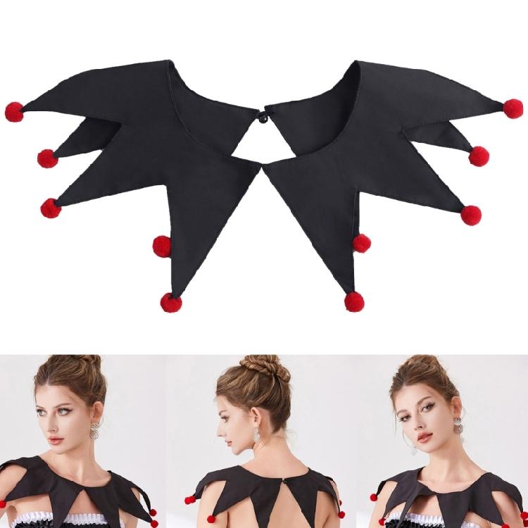 Christmas Clown Costume Collar Decorative Collar with Pointed Design for Women Stage Perfomrances and Festival Event