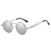 Retro Men Alloy Punk Sunglasses Colorful Round Metal Frame Women Fashion Sun Glasses UV400 Eyewear Round Oculos De Sol