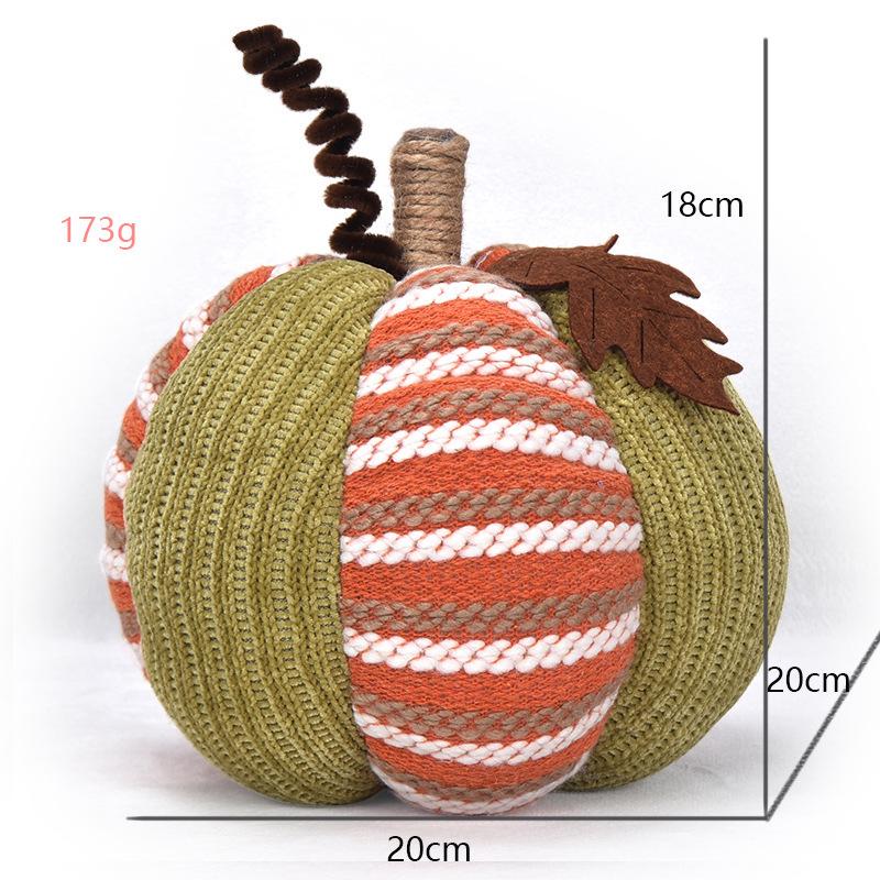 Ornamento Zucca Artigianale 2025 per Decorazioni del Giorno del Ringraziamento e della Festa del Raccolto