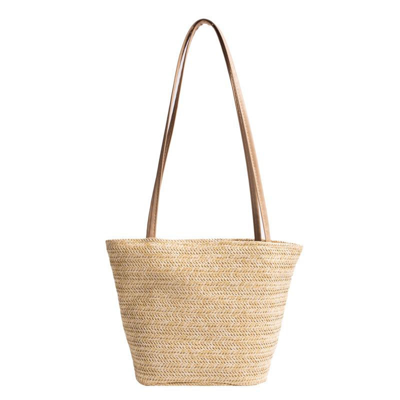 Summer Beach Totes Bag INS Style Women Handbags Casual Straw Bucket Bag  Girls