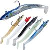 5pcs Soft Fishing Lure 10g/11cm Wobblers Artificial Bait with Spoon Jig  Fishing Tackle