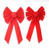 Festive Red Velvet Christmas Bow For Charming Holiday Decor And Seasonal Celebrations
